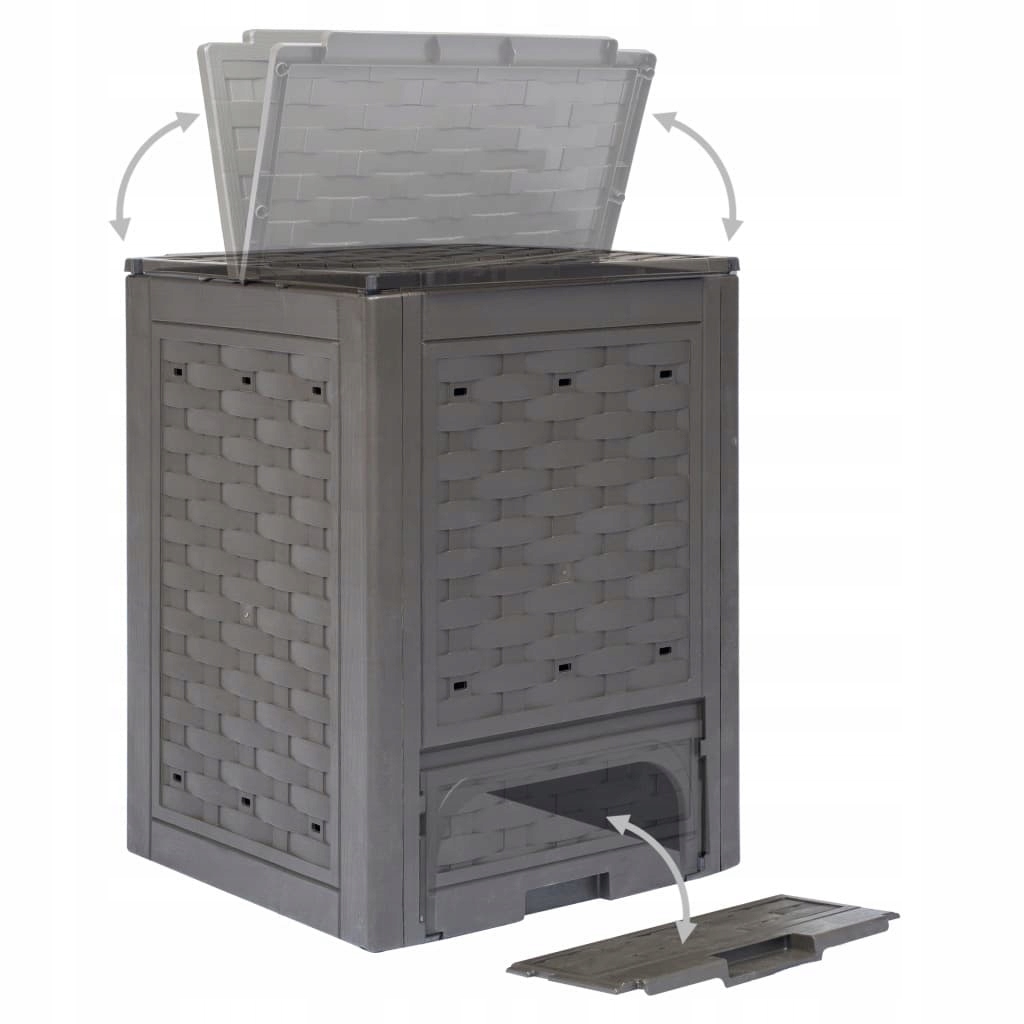 Kompostownikbrazowy60x60x83cm300LrattanEANGTIN8719883554488 belsilt