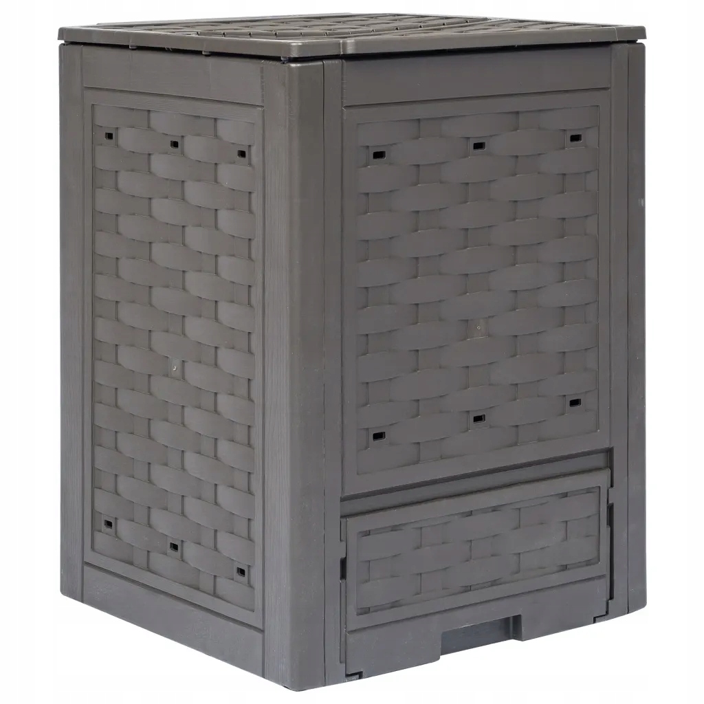 Kompostownikbrazowy60x60x83cm300Lrattan belsilt