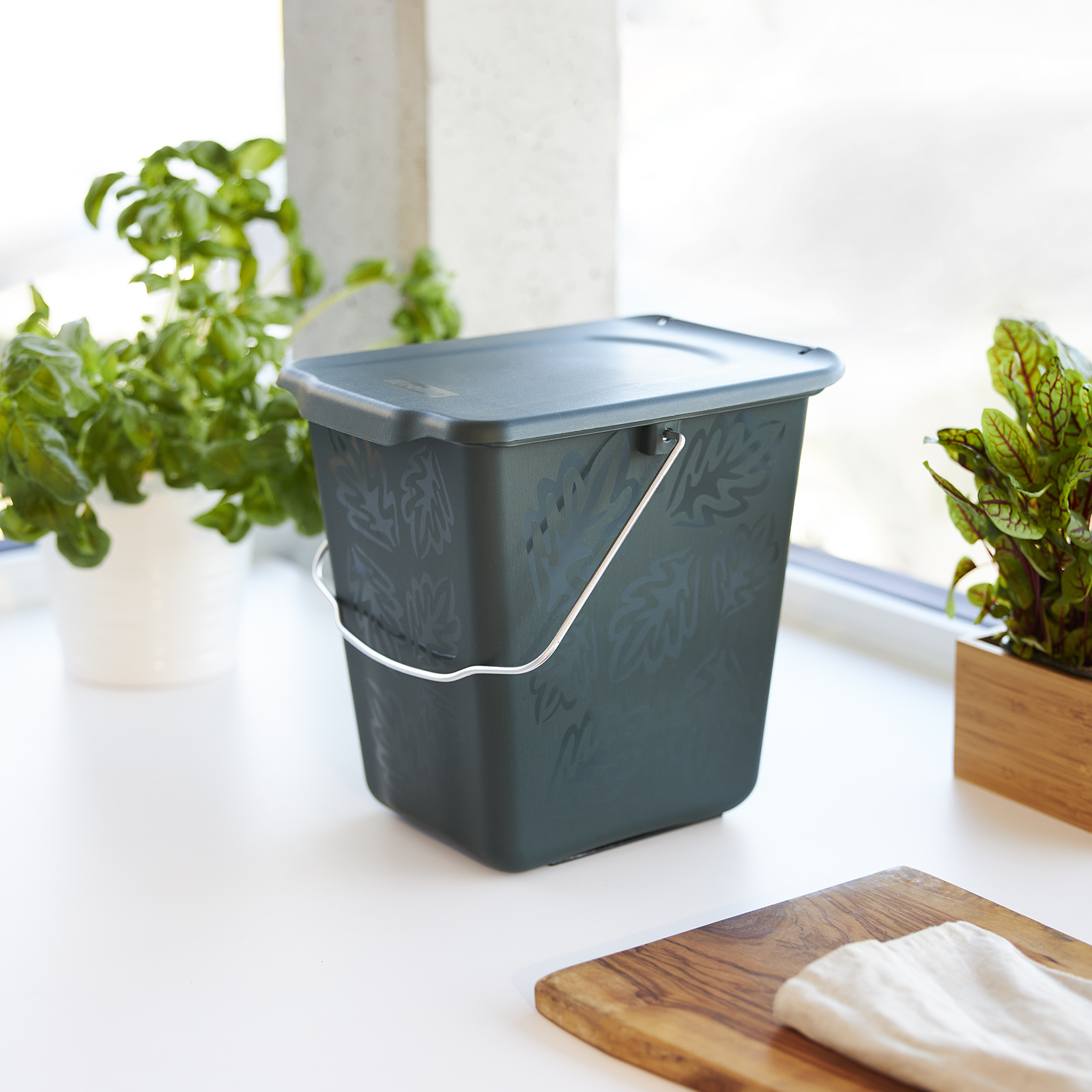 KompostownikkuchennyRothoGREENLINE7LPojemnosc7l belsilt