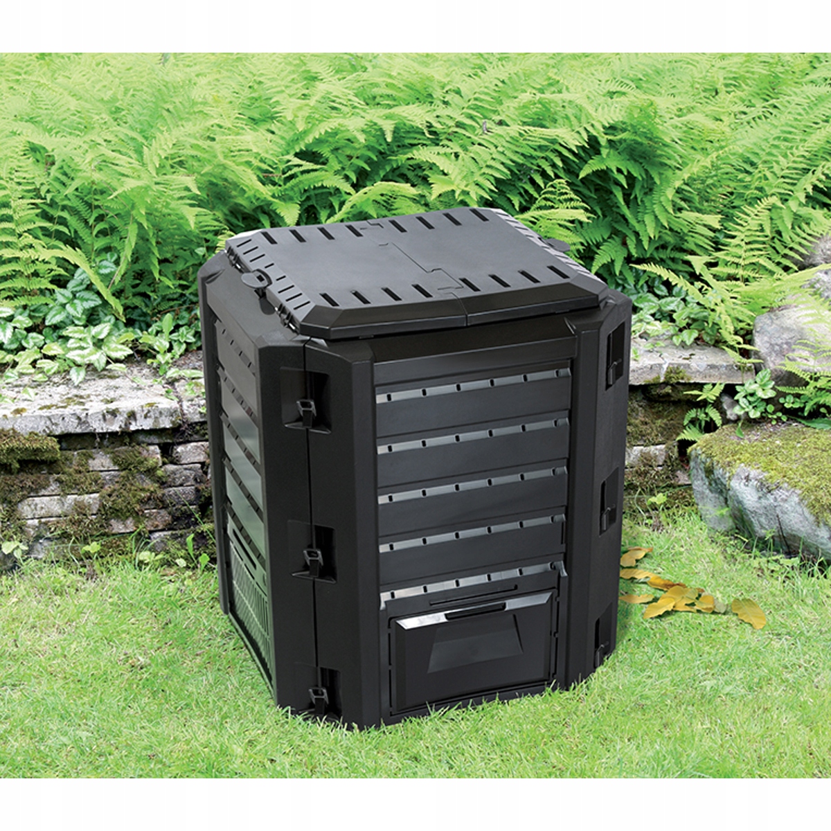 Kompostownikmodulowy380Lbioaktywatorprzyspieszajacykompostowanie15kgDlugoscdluzszybokpodstawy71cm belsilt Bioaktyvatorius kompostui 380 l 15 kg