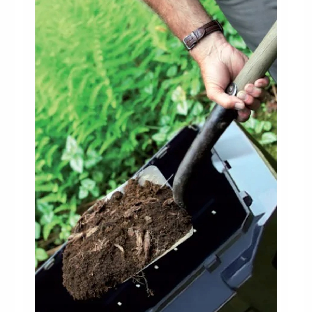 Kompostownikmodulowy380Lbioaktywatorprzyspieszajacykompostowanie15kgMaterialwykonaniatworzywosztuczne belsilt Bioaktyvatorius kompostui 380 l 15 kg