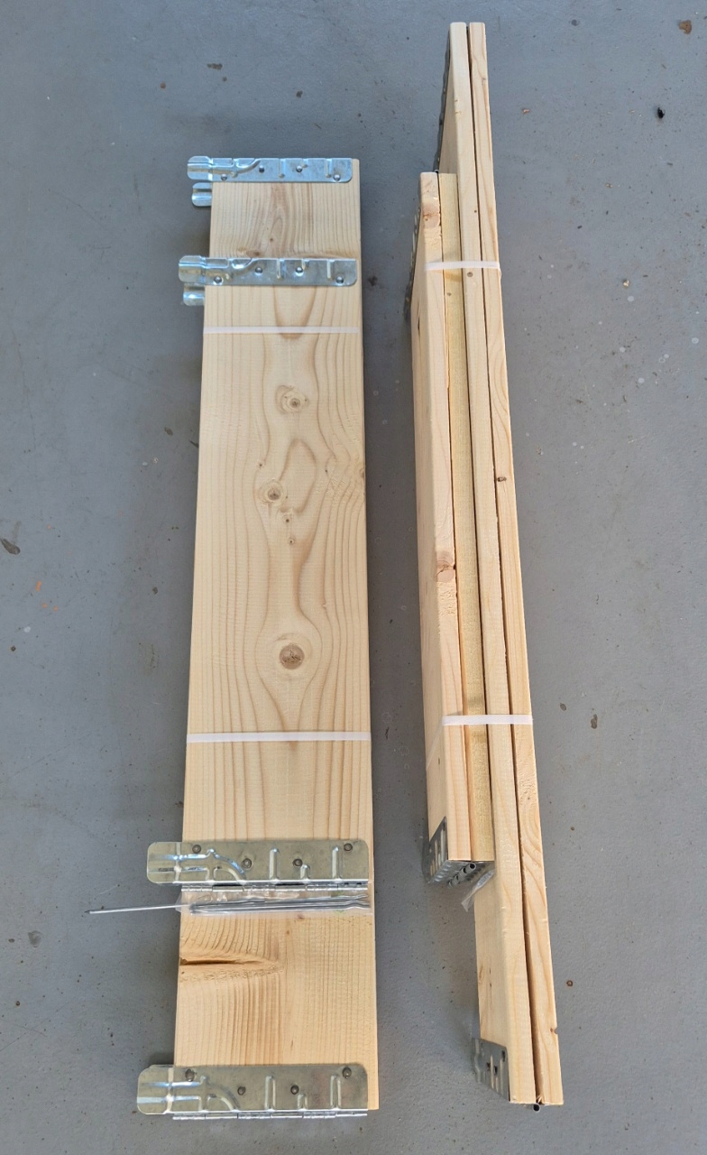 Kompostownikogrodowydrewnianyduzymodulowysolidny120x80160lPojemnosc160l belsilt Komposto dėžė sodui 160 l medinė modulinė balta