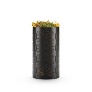 Komposto dėžė sodui, 180 l, plastikinė, modulinė, su ventiliacija, sulankstoma, juoda