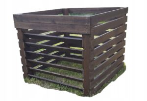 Komposto dėžė sodui, 1400 l, medinė
