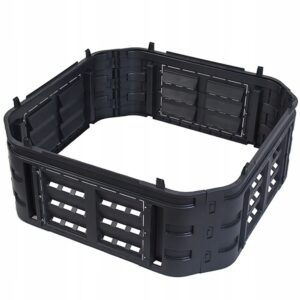 Komposto dėžė sodui, 260 l, plastikinė, modulinė, juoda, GoodMajster, G-Comp