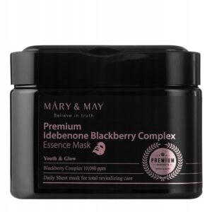 MaryMayPremiumIdebenoneBlackberryComplexEssenceMaskmaseczki20szt belsilt