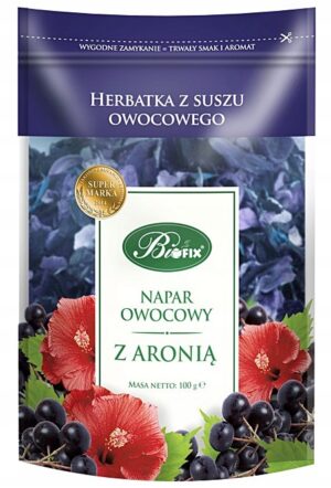 Džiovintos aronijų uogos 100 g  vaisių užkandis