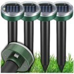 Solarinis ultragarsinis kurmių pelių žiurkių ir kunų atbaidytuvas 8 vnt
