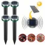 Solarinis ultragarsinis kurmių atbaidytuvas 4 vnt
