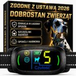 ObrozaantyszczekowazgodnaznowaustawaModelALPHA2 belsilt Elektrinis Alpha2 antkaklis nuo lojimo šuniui su LED ekranu atsparus vandeniui