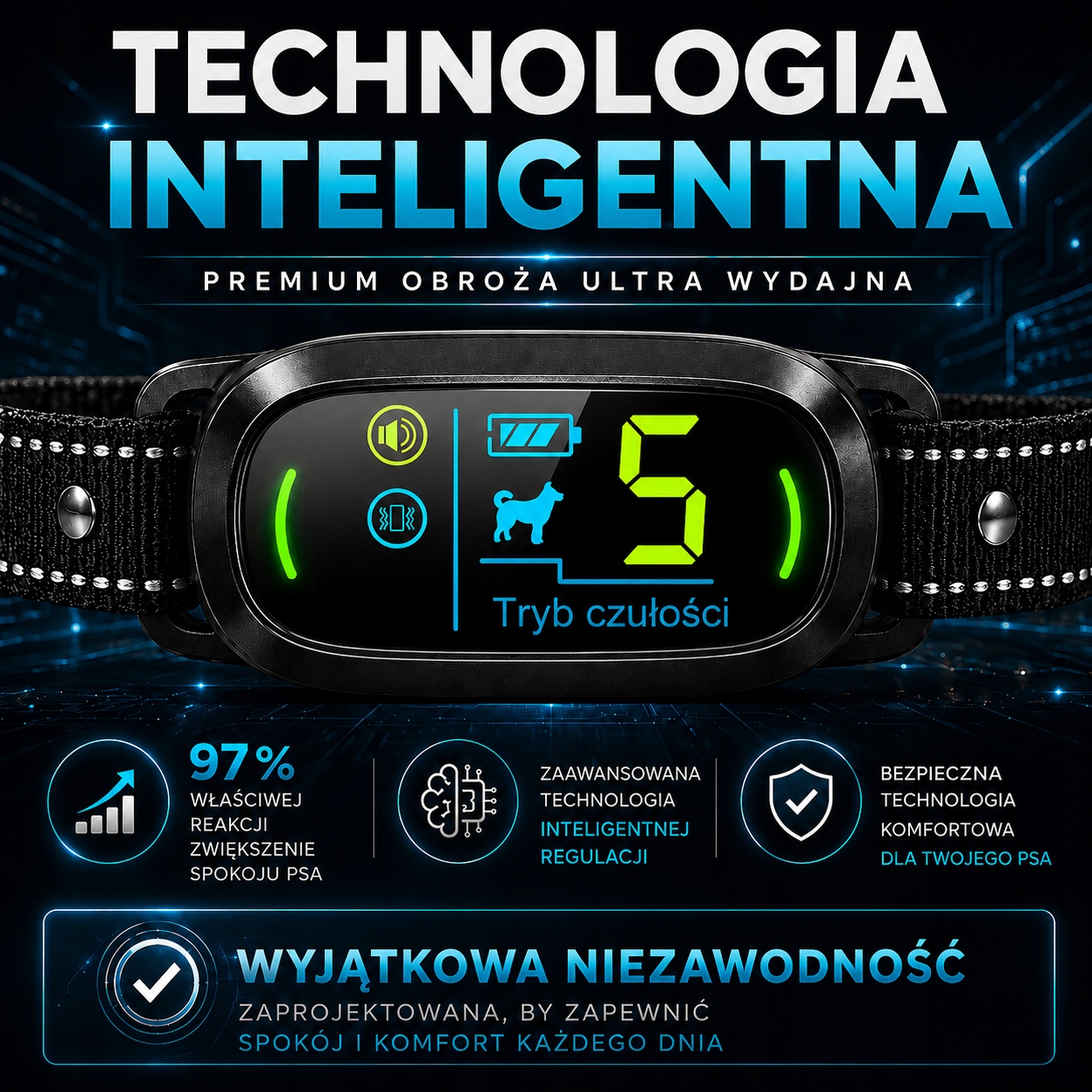 ObrozaantyszczekowazgodnaznowaustawaModelALPHA2NazwahandlowaPAWPRO belsilt Elektrinis Alpha2 antkaklis nuo lojimo šuniui su LED ekranu atsparus vandeniui
