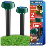 OdstraszaczKretowSilnySolarny2xMocnyNaKretyNorniceMyszyGryzonie belsilt Solarinis kurmių pelėnų graužikų ir pelių atbaidytuvas 2 vnt