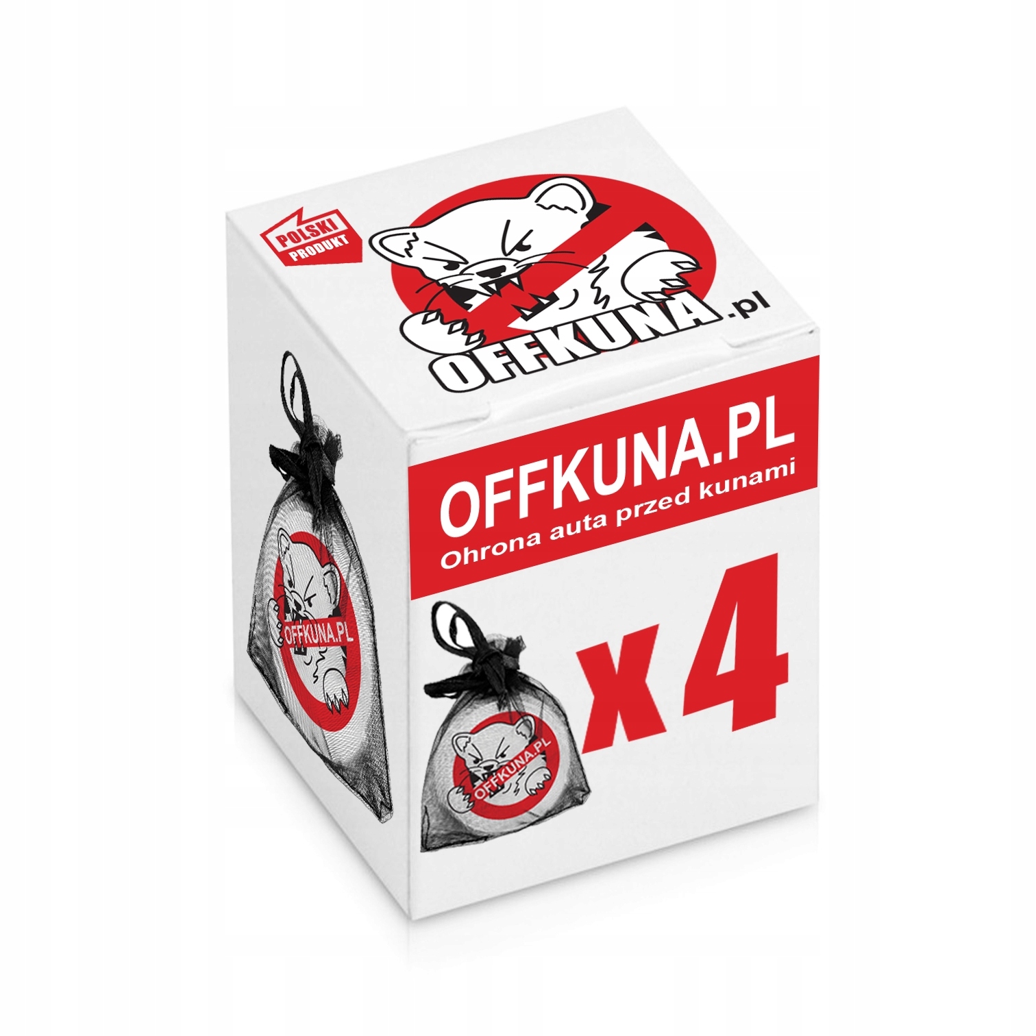 Offkuna4sztukiodstraszaczkunypreparatzawieszkaZESTAWPROMOCYJNY belsilt Offkuna repelentas kiaunių atbaidyti 4 vnt