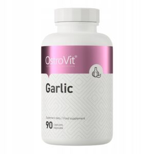 OstroVitGarlic90kapsulekCzosnekwKapsulkachOdpornosc belsilt OstroVit Garlic česnako kapsulės 90 kapsulių