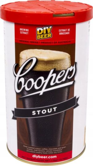 Coopers Stout alaus gamybos brewkit rinkinys 23 l išplėstinis komplektas