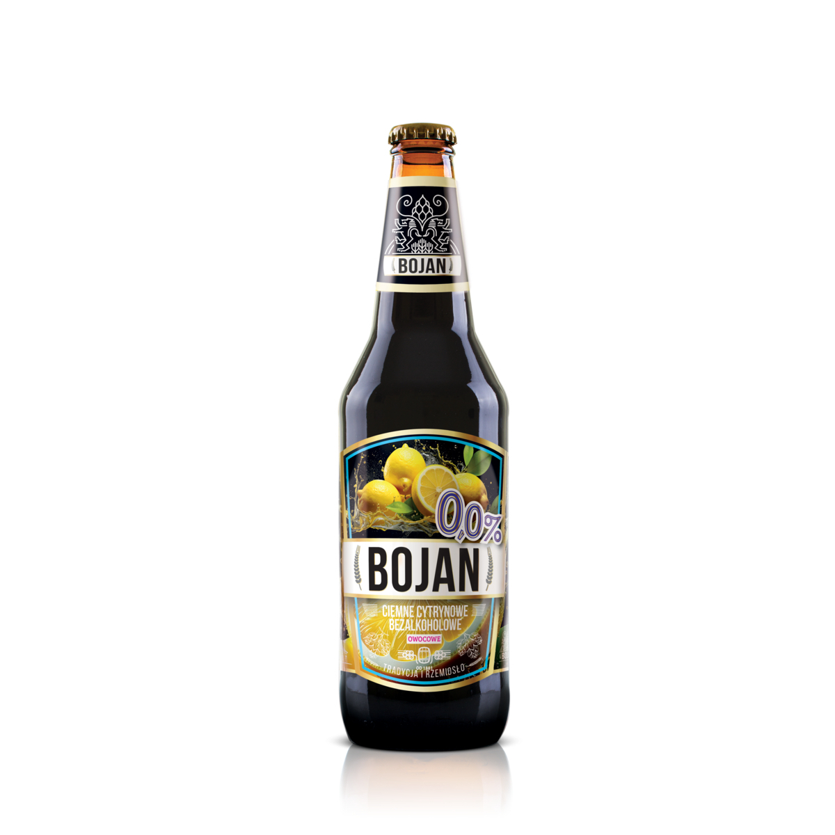PiwobezalkoholoweBojanCiemneCytrynowe500ml belsilt Nealkoholinis alus Bojan tamsus citrinų skonio 500 ml išplėstinis komplektas