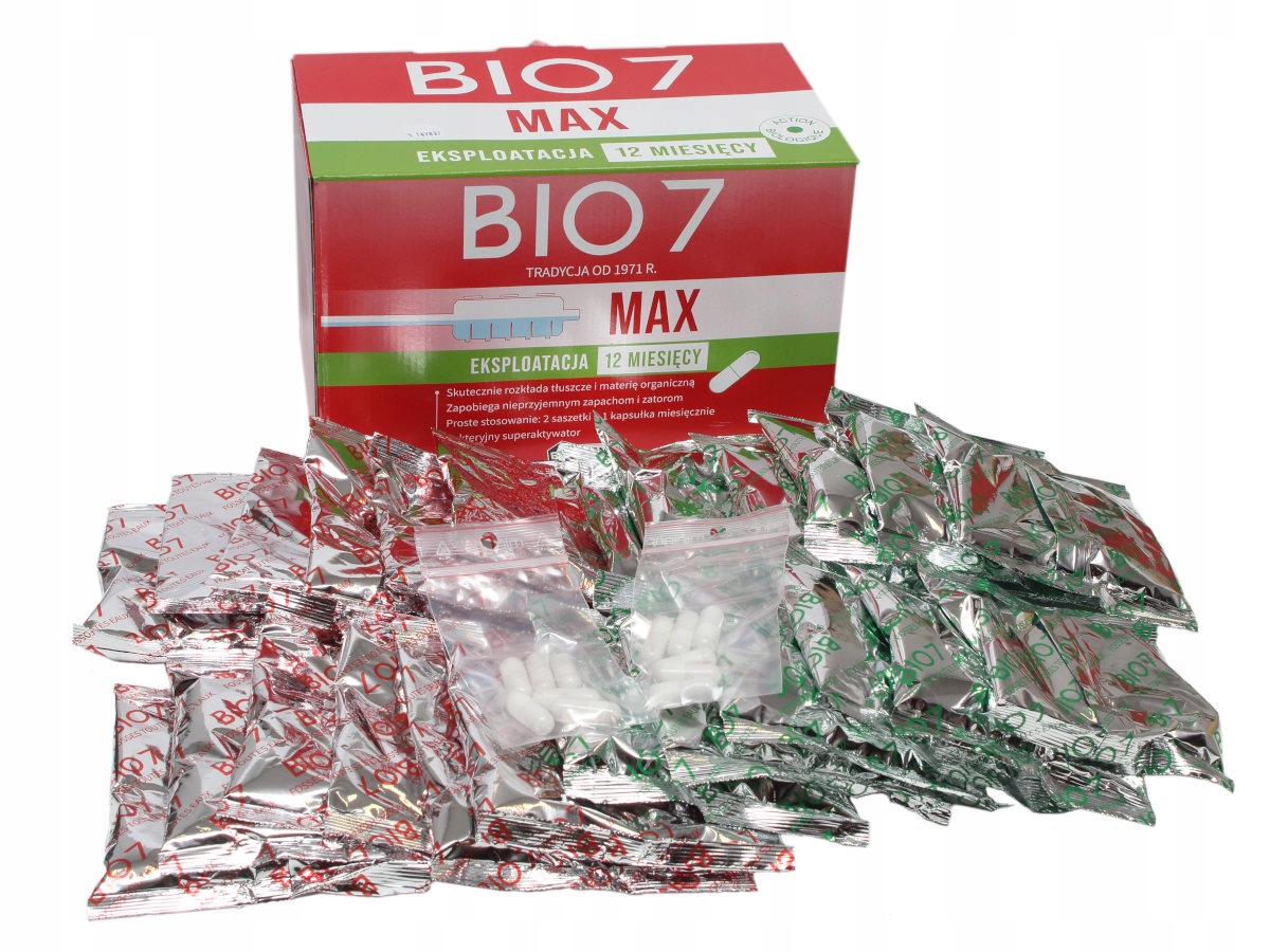 PreparatdooczyszczalniBio7MAX2000g2kgeksploatacjarozkladtluszczowProducentGraf belsilt Bakterijos nuotekų valymui Bio7 nuotekų valymo įrenginiams preparatas riebalams skaidyti 2000 g 2 kg