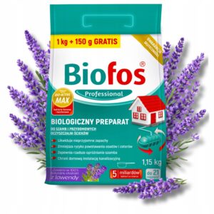 Bakterijos nuotekų valymui Biofos  septikui ir nuotekų valymo įrenginiams aktyvatorius organinėms atliekoms skaidyti 1 kg 150 g