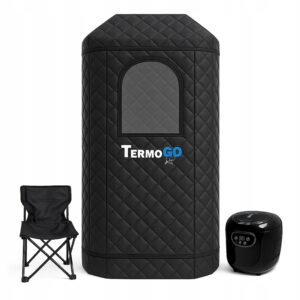 Termo GO nešiojama garinė sauna su kėde 180 x 53 x 53 cm atsipalaidavimui namuose