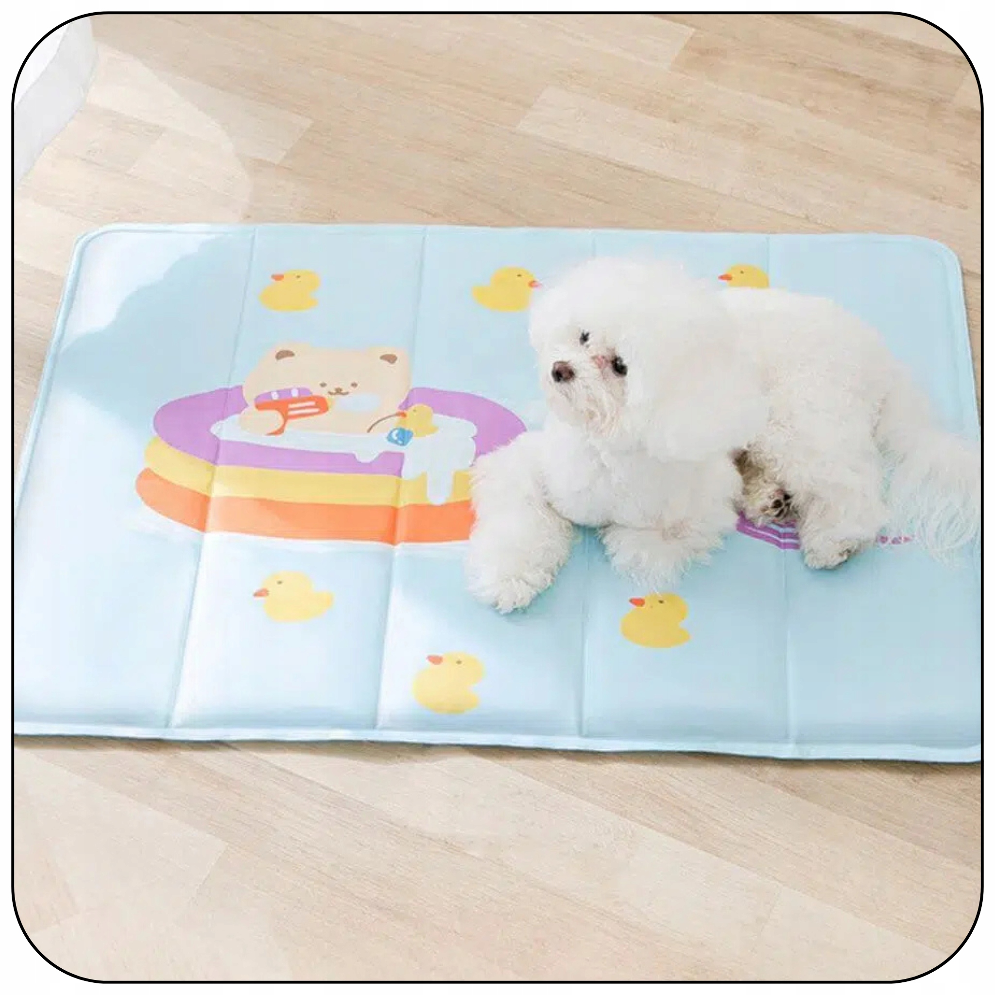 PrzenosnamatachlodzacadlapsaikotaDAMISodbarwionaOUTLETXLSzerokoscproduktu60cm belsilt
