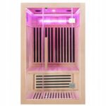 Alta2 CRB žematemperatūrė infraraudonųjų spindulių sauna 3 asmenims 120 x 105 cm namų sveikatingumui