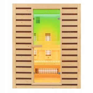 Tromso3 žematemperatūrė infraraudonųjų spindulių sauna 4 asmenims 153 x 110 cm namų sveikatingumui