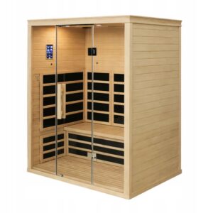 Infraraudonųjų spindulių sauna namams 3 asmenims 2600 W 150 x 110 x 190 cm kasdieniam atsipalaidavimui