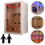 White Spa infraraudonųjų spindulių sauna 2 asmenims 120 x 106 x 190 cm