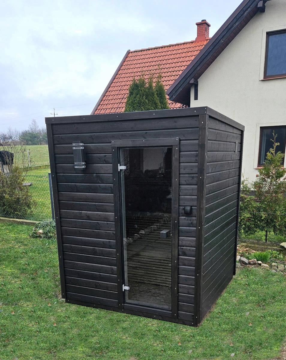 SAUNAOGRODOWABLOCKSHEBAN26OSOB192x192x230cmPIECELEKTRYCZNYPORJUNKodproducentaBLOCKS belsilt Block S Heban lauko sauna 26 asmenims 192 x 192 x 230 cm elektrinė Porjun krosnelė sodui ir sodybai