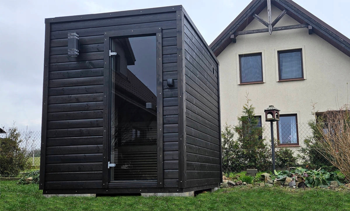 SAUNAOGRODOWABLOCKSHEBAN26OSOB192x192x230cmPIECELEKTRYCZNYPORJUNProducentPorjun belsilt Block S Heban lauko sauna 26 asmenims 192 x 192 x 230 cm elektrinė Porjun krosnelė sodui ir sodybai