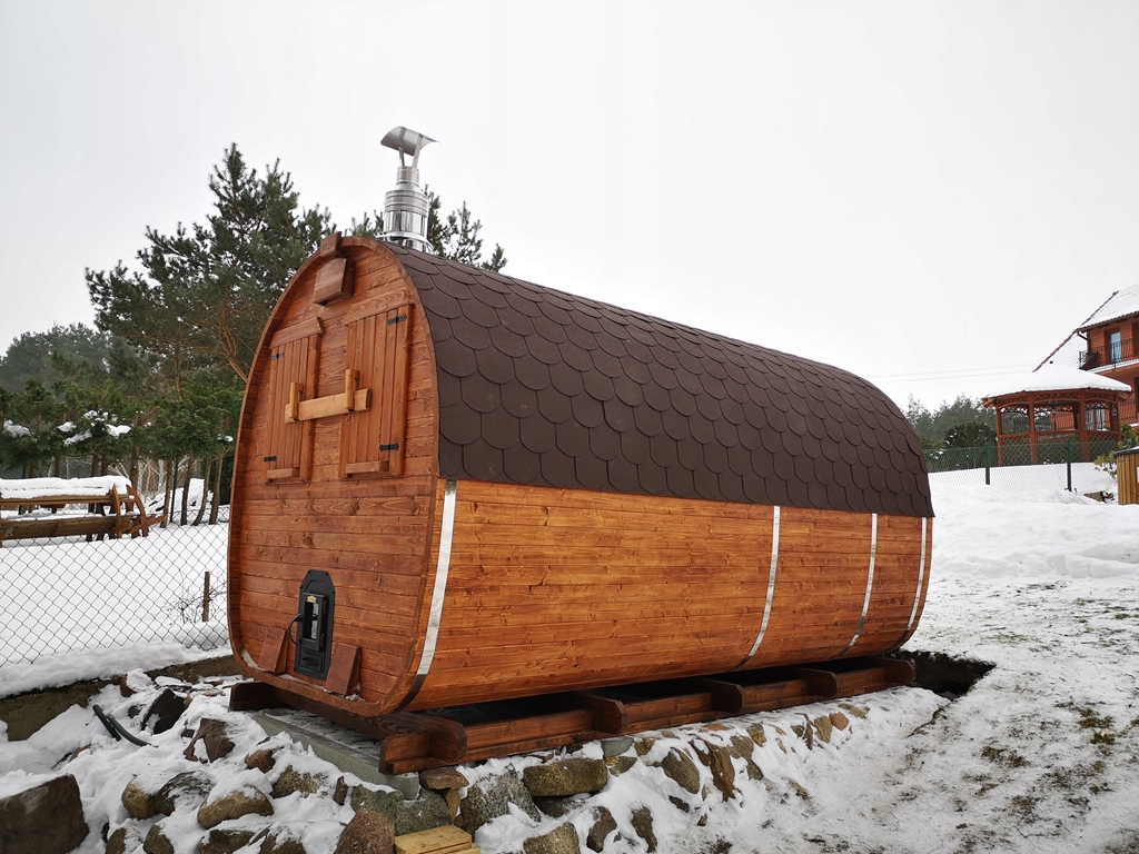 SAUNAdoogrodudomekprzebieralniastovemanSAuNWysokoscproduktu235cm belsilt Lauko sauna namelis su persirengimo zona Stoveman krosnelė su patogia komplektacija
