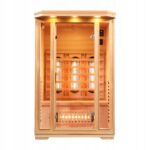 Venezia infraraudonųjų spindulių sauna su 6 kvarciniais šildytuvais 75 °C namų sveikatingumui