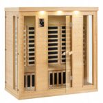 Infraraudonųjų spindulių sauna namams 34 asmenims su Bluetooth ir chromoterapija