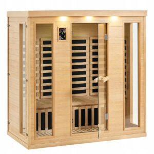Infraraudonųjų spindulių sauna namams 34 asmenims su Bluetooth ir chromoterapija