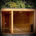 Lauko suomiška sauna pagal užsakymą su montavimu sodui ir sodybai