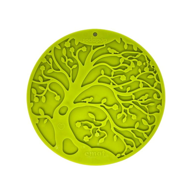 SodaPupTreeofLiferozLMatadolizaniaprzyssawkidlapsaDrzewoKodproducenta810216026691 belsilt SodaPup laižymo kilimėlis šuniui su siurbtukais L