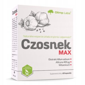 SuplementdietyOlimpCzosnekMax60kapsulekwegetarianskich belsilt Olimp Czosnek Max česnako papildas 60 vegetariškų kapsulių