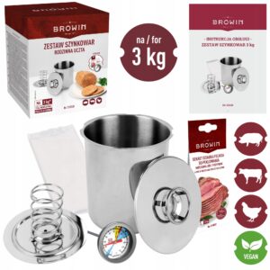 Kumpio gaminimo rinkinys su termometru 3 kg papildomas variantas