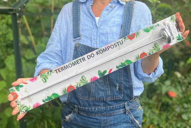 Komposto termometras 50 cm postas! tik
