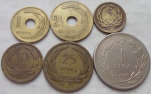 Turkijos monetų rinkinys 19491957 m