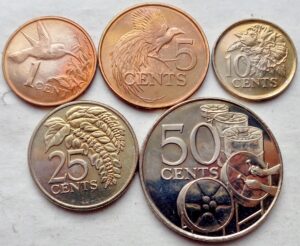 Trinidado ir Tobago 5 monetų rinkinys