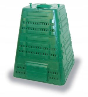 Komposto dėžė sodui, 720 l, plastikinė, atspari šalčiui, su pagrindu