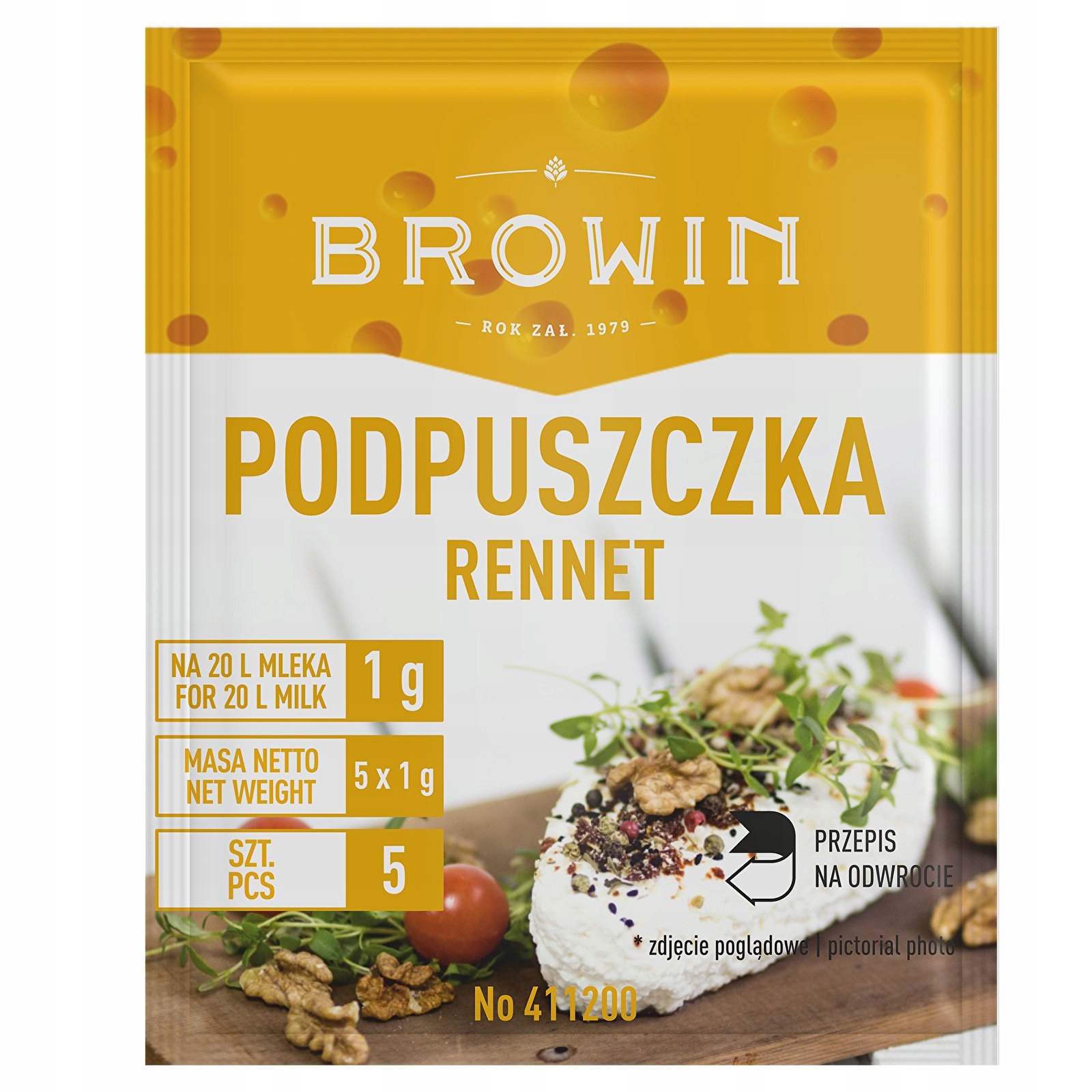 ZESTAWSEROWARSKIdomowyserPODPUSZCZKAchlorekProduktniezawieraniedotyczy belsilt Browin sūrio gamybos rinkinys su šliužo fermentu namams