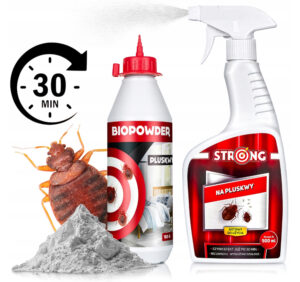 Rinkinys nuo patalinių blakių STRONG 500 ml + BIOPOWDER milteliai 150 g