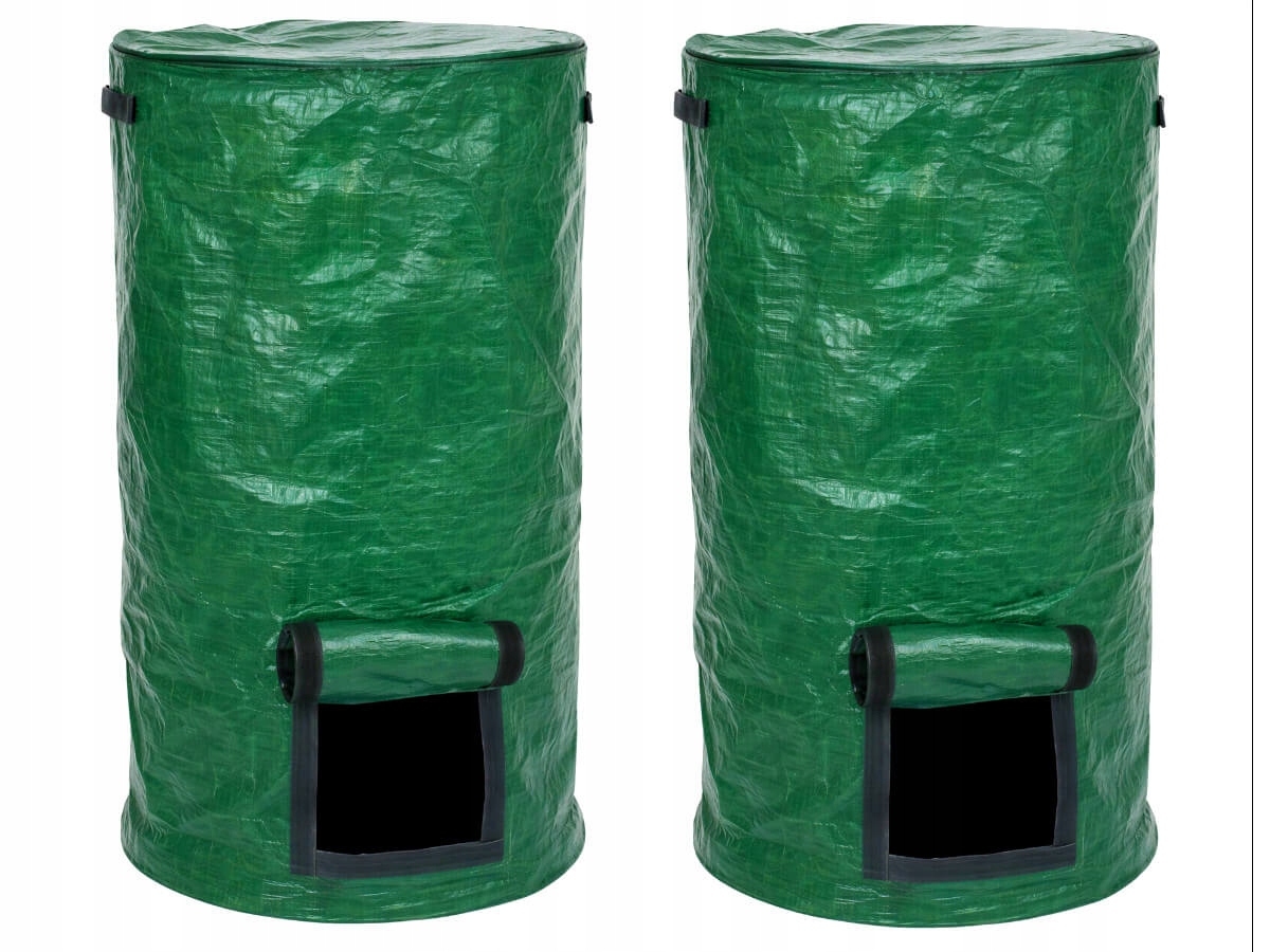 Sodo atliekų maišas kompostui, 120 l, žalia