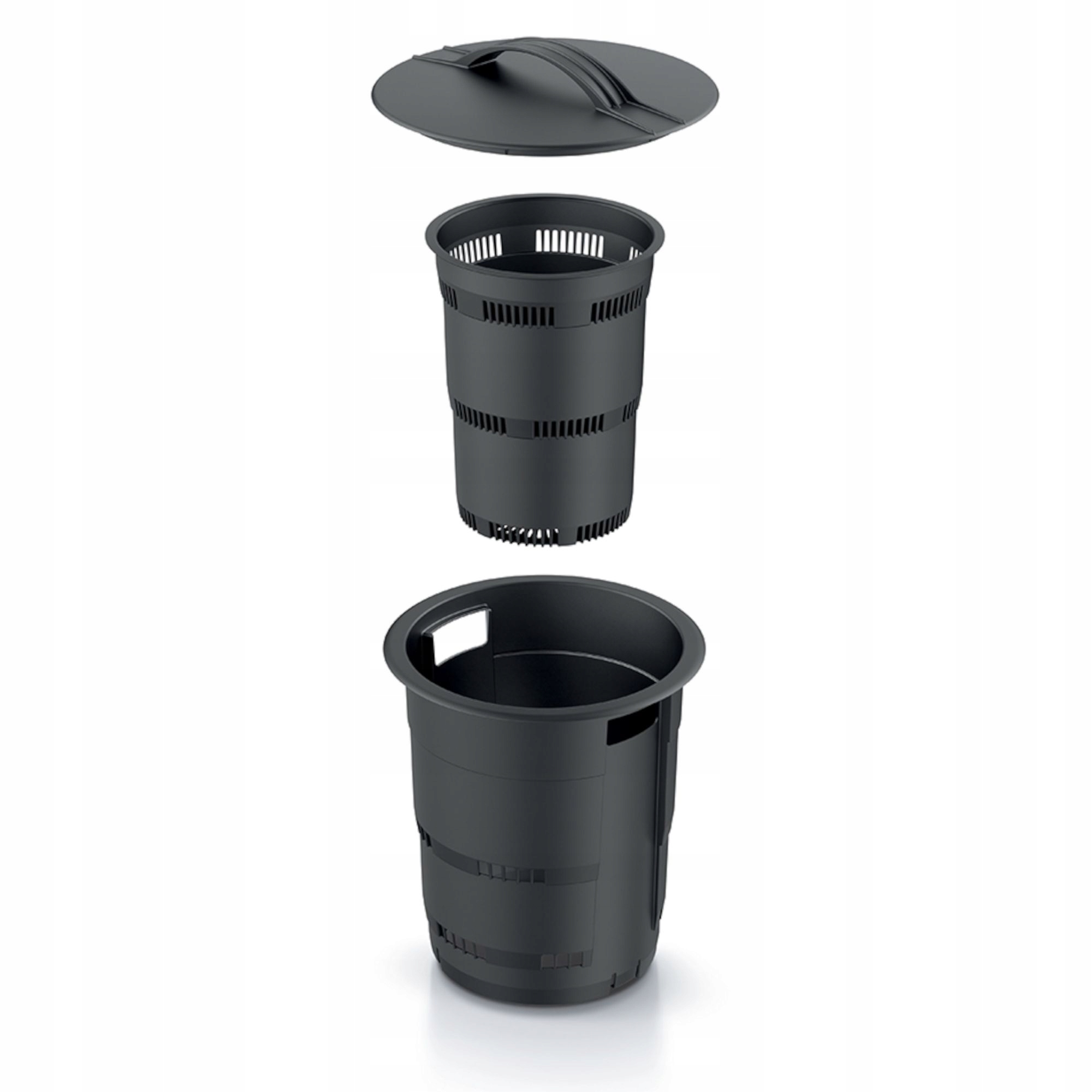 ZestawZbiorniknanawoz25Lzkranem3xPodziemnykompostownik11LogrodDlugoscdluzszybokpodstawy38cm belsilt Sodo trąšų talpa 25 l su čiaupu balta