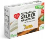 ZestawdowyrobuseraMozzarellaRicotta belsilt Mozzarella ir Ricotta sūrio gamybos rinkinys dovanai