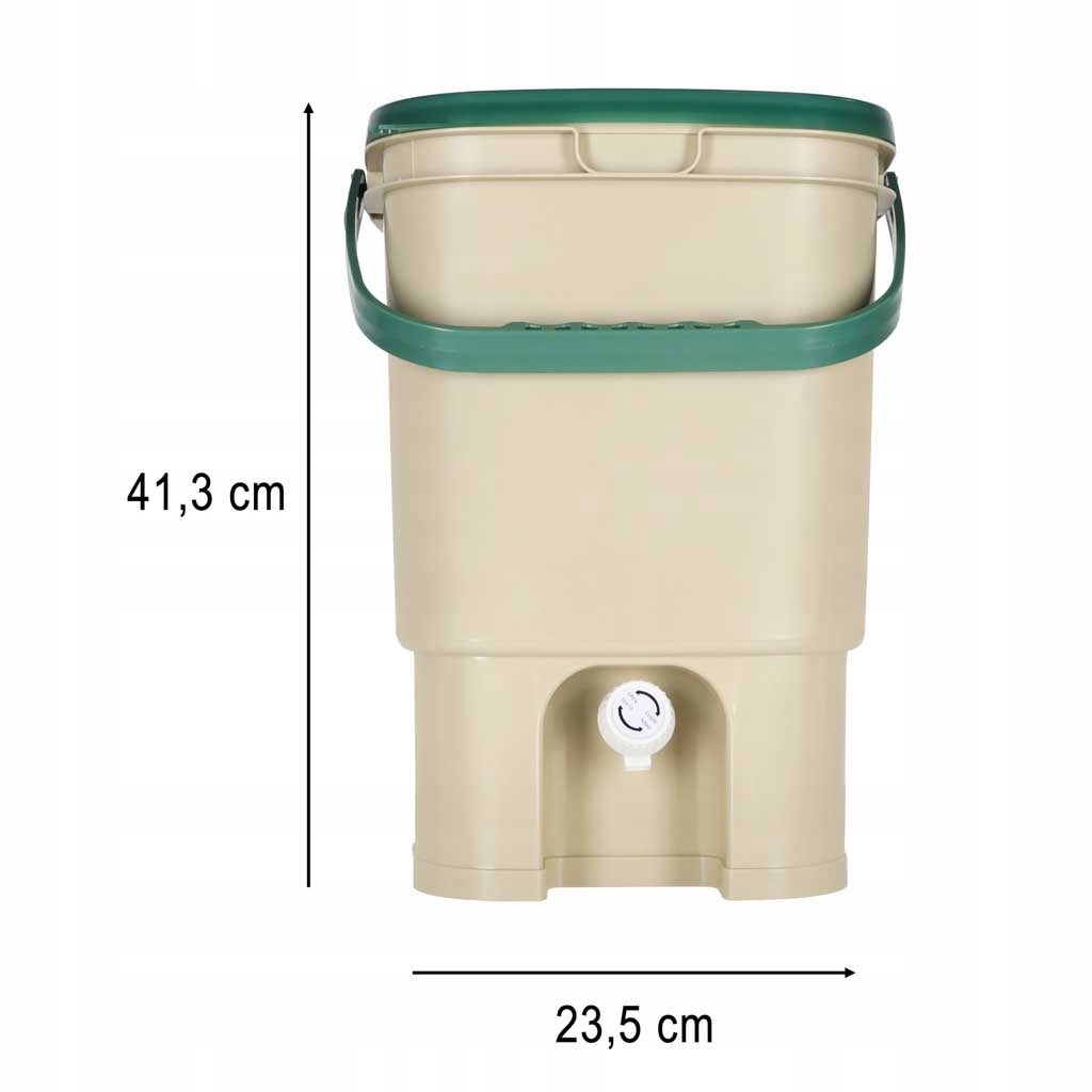 Virtuvinė komposto dėžė, 15 l, Bokashi, su čiaupu
