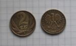 PRL 2 zlotų moneta 1977 m kopija