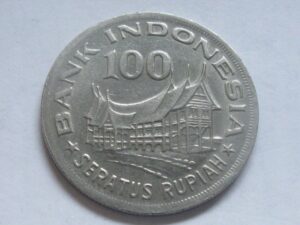 Indonezijos 100 rupijų moneta 1978 m